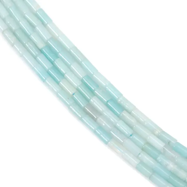 Amazonita tubo 2x4mm x 39cm