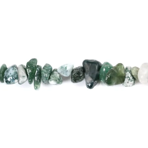 Moss agate chips x 80cm