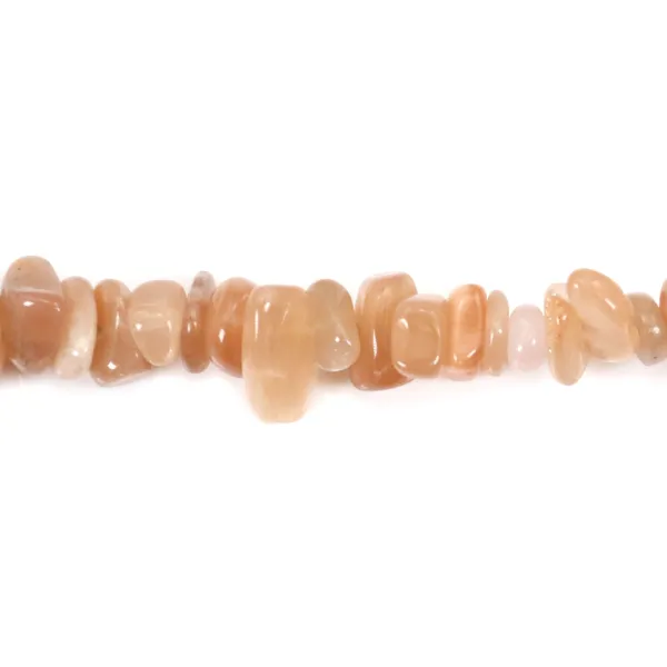 Orange moonstone chips x 80cm