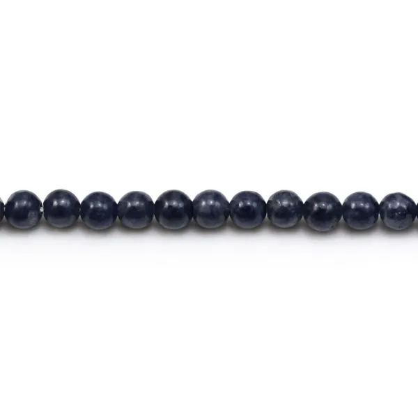 Saphir rund 4mm x 6 Stk.