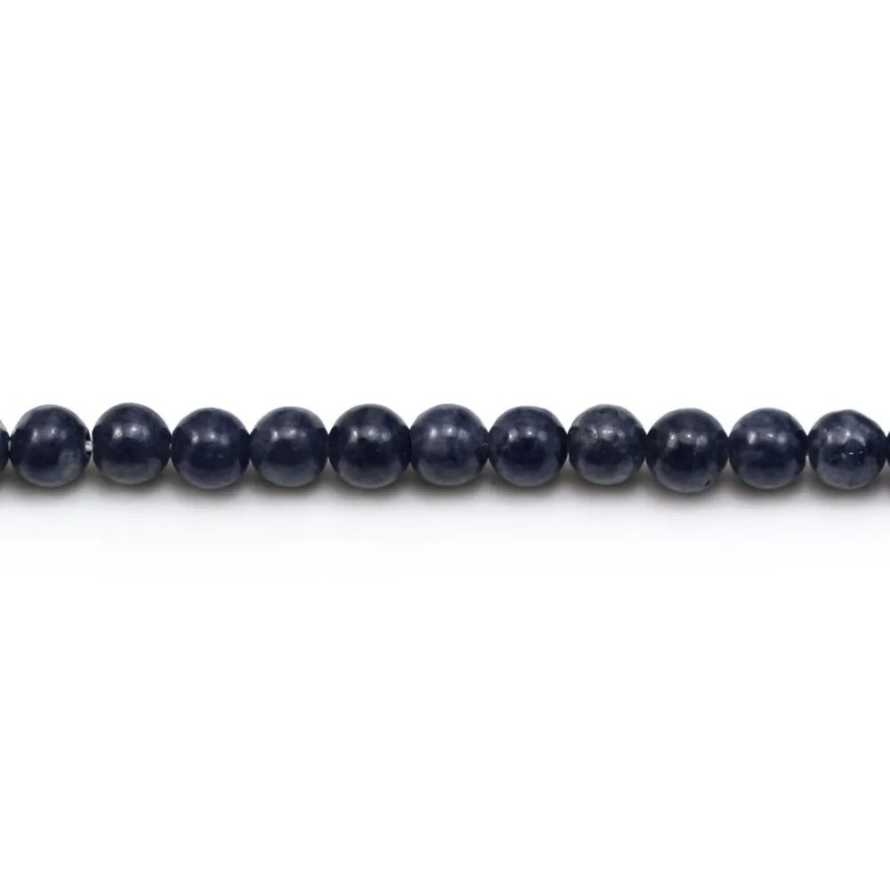 Safira redonda 4mm x 6pcs