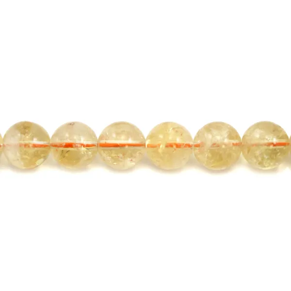 Citrine Ronde 10mm x 2pcs