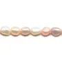 Perle d'acqua dolce multicolore 8-9mm x35cm