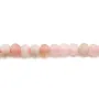 Ópalo de color rosa, en forma de disco facetado, 4 * 2.5mm x 33cm