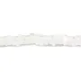 Cristal de rocha, forma de disco quadrado, 2.5x4.5mm x 38cm