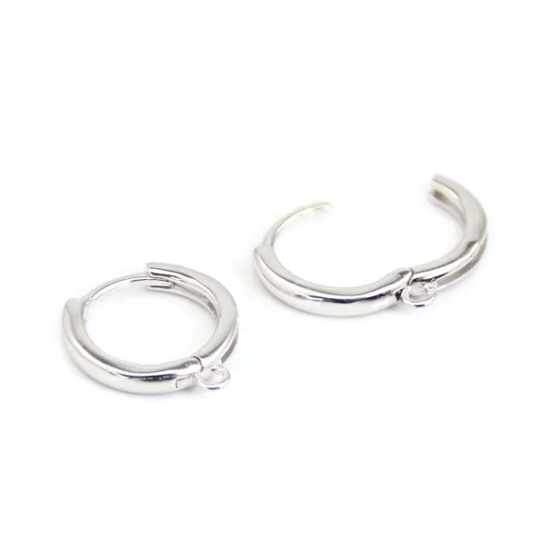 Criolla Durmiente para decorar 14mm - Plata 925 rodinada x 2uds