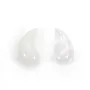 Rock crystal drop half-drilled 10x20mm x 1pc