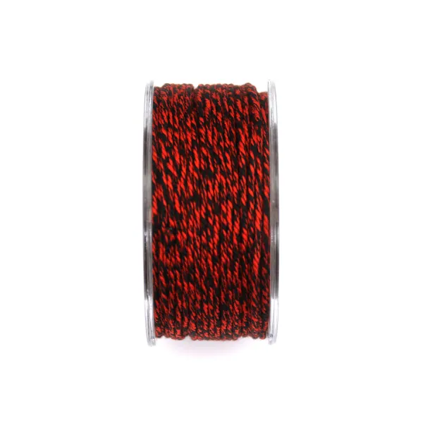 Fil di cotone rosso e nero 1.5mm x 20m