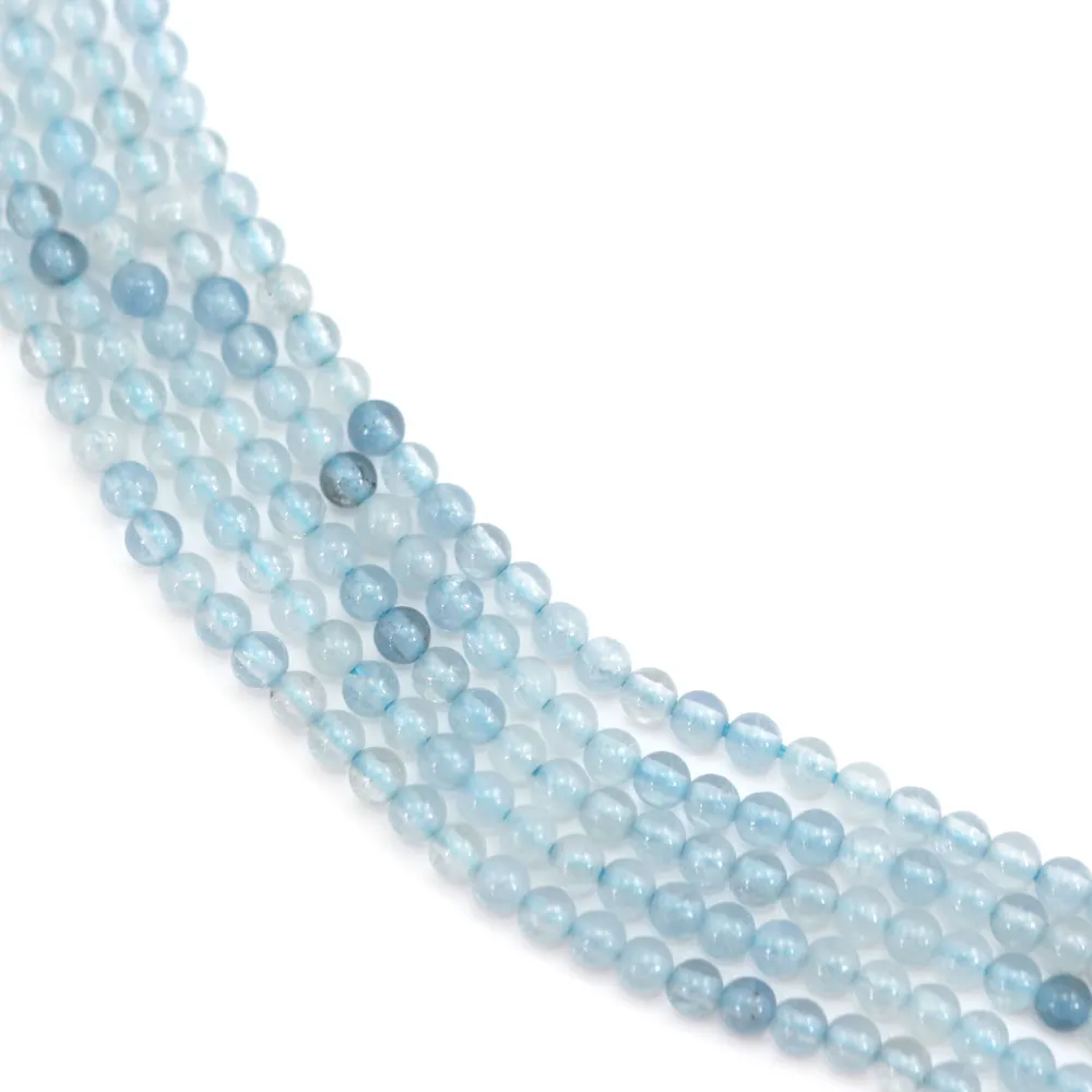 Aigue Marine rond 2mm x 40cm
