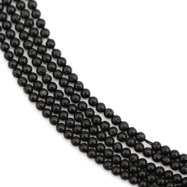 Pierre de lava redonda 2mm x 39cm