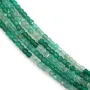 Agate verte dégradé cube facetté 2.5mm x 39cm