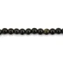 Ossidiana tonda 3mm x 39cm