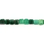African jade faceted cube 2mm x 39cm