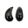 Pendente in ossidiana a goccia 10x20mm x 1pz