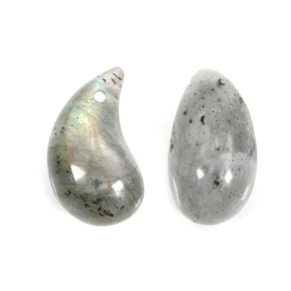 Pingente Labradorita em forma de gota 10x20mm x 1 unidade