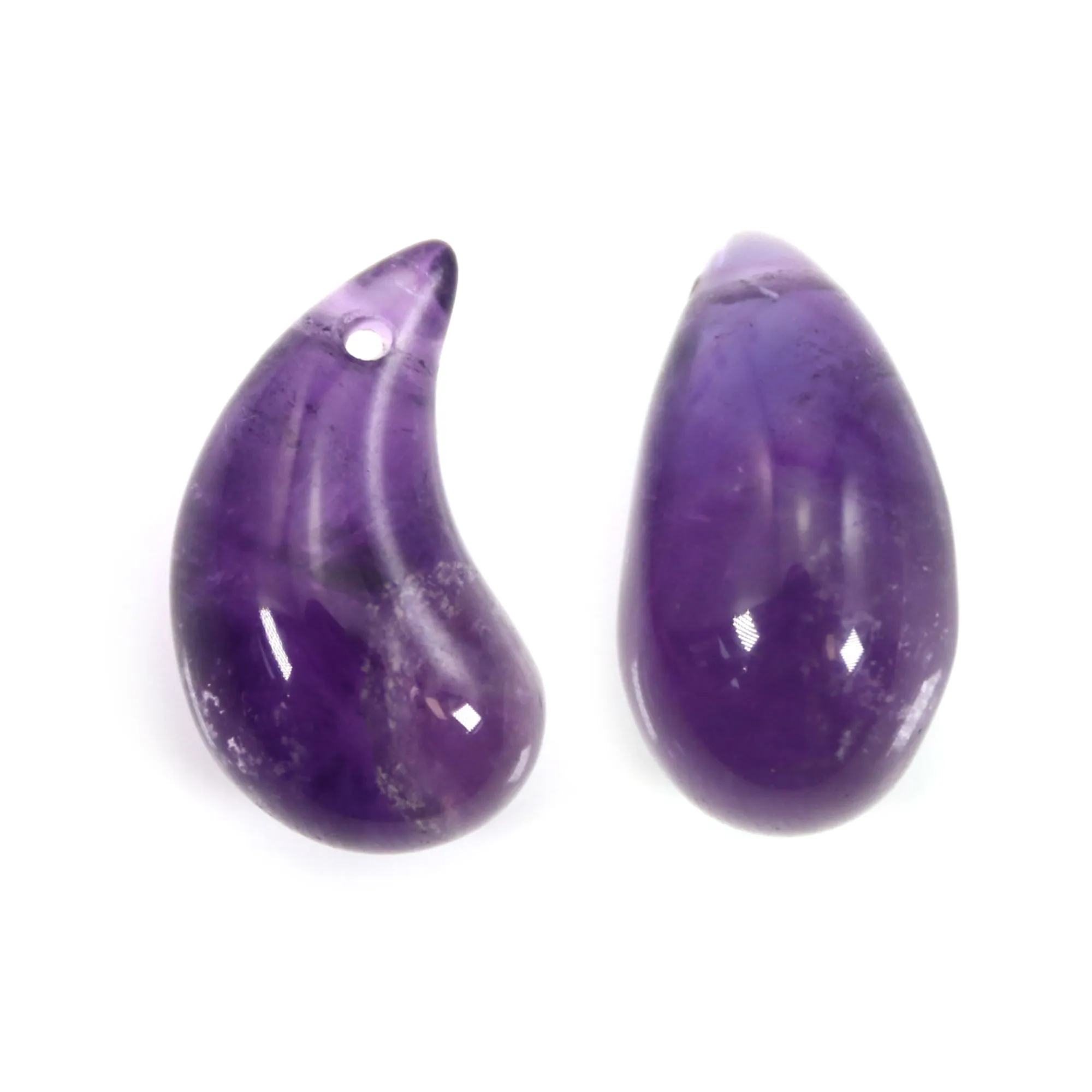 Amethyst Pearl 10x20mm Water Drop Pendant | Handcrafted Jewelry