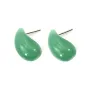 Rock crystal drop half-drilled 10x20mm x 1pc