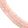 Cuarzo rosa rondelle - Heishi - 2x6mm x 39cm