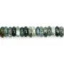 Ágata musgo redonda - Heishi - 2x6mm x 38cm