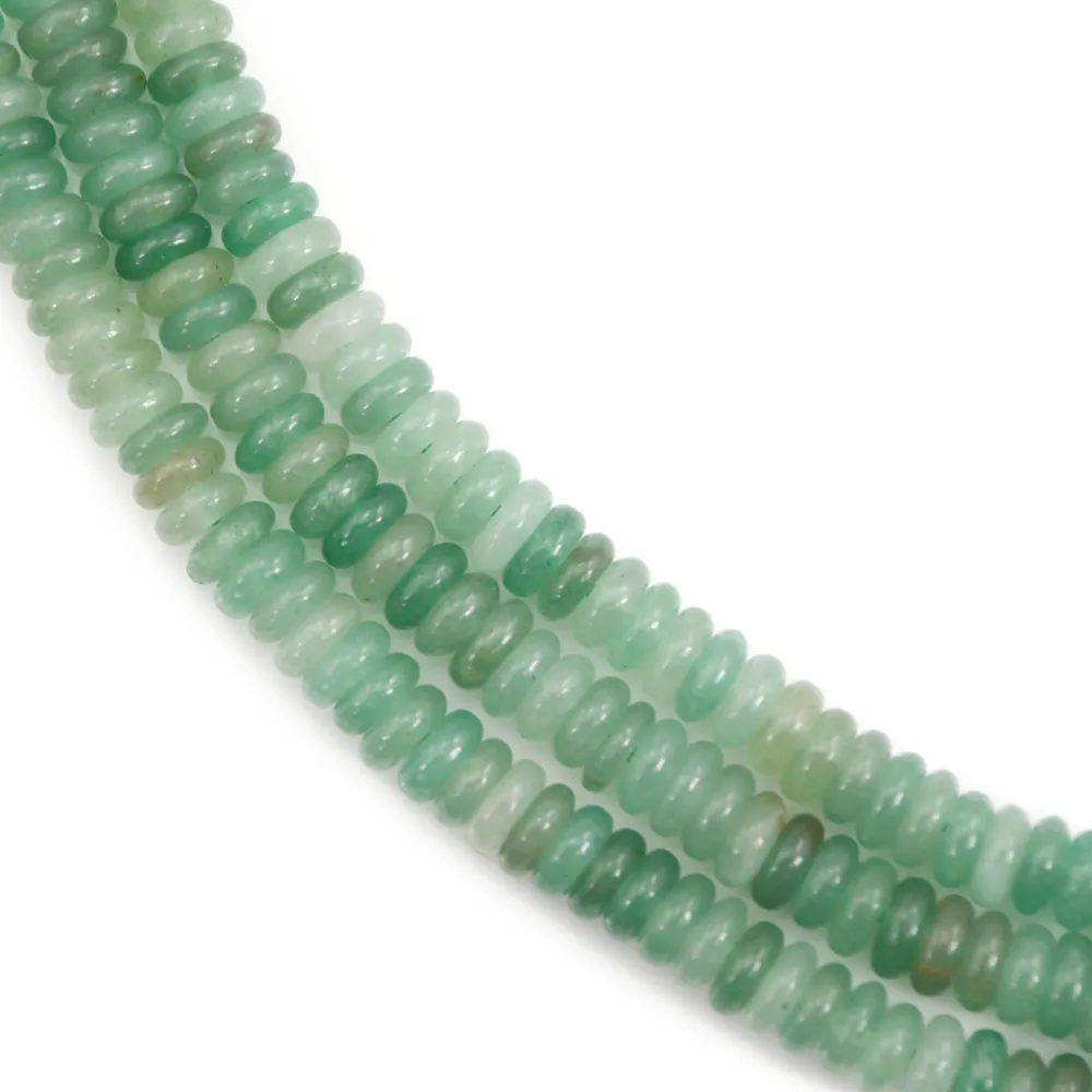 Aventurina rondelle - Heishi - 2x6mm x 39cm