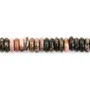Rodonite rotonda - Heishi - 2x6mm x 39cm
