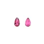 Turmalina rosa engastada, forma de pera 3x5mm x 1 ud.