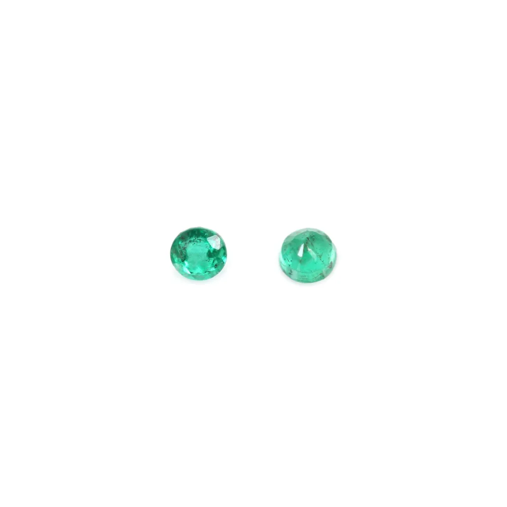Emeraude à sertir, taille brillant 2-3mm x 1pc