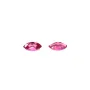 Turmalina rosa engastada, talla marquesa 3x6mm x 1 ud.