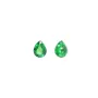 Tsavorite em configuração, corte pêra 5.5x7mm x 1 peça