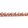 Rhodochrosite Ronde 6.5-7mm A  x 40cm