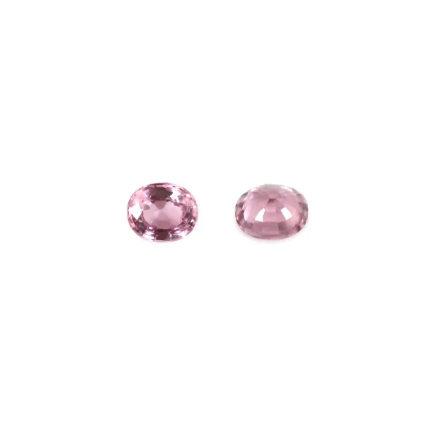 Pink spinel to set, oval cut 5x6mm x 1pc