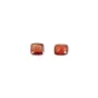 Red spinel in a bezel setting, cushion cut 4x5-5x6mm x 1pc