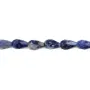 Faceted drop-shaped sodalite 6x9mm x 39cm