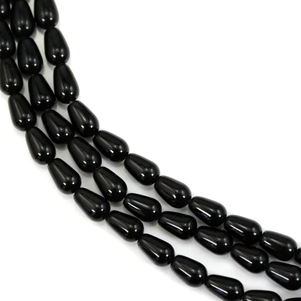 Obsidian Tropfen 6x9mm x 39cm