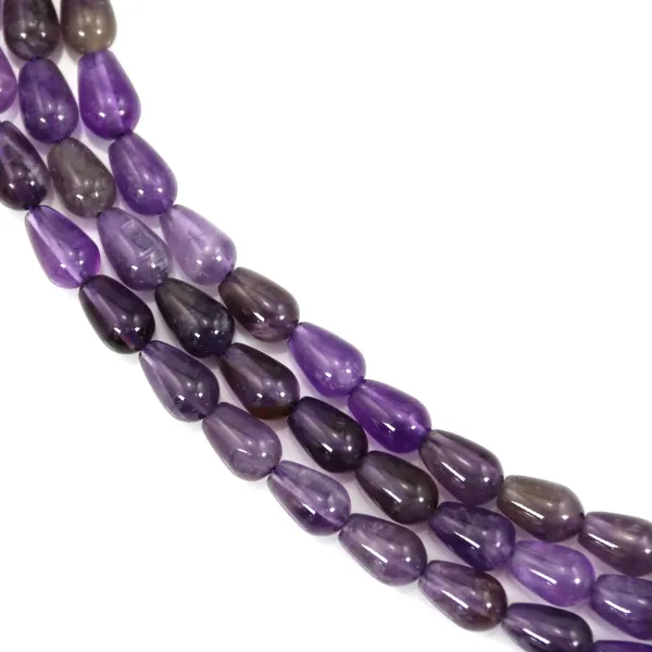 Amatista gota 6x9mm x 39cm