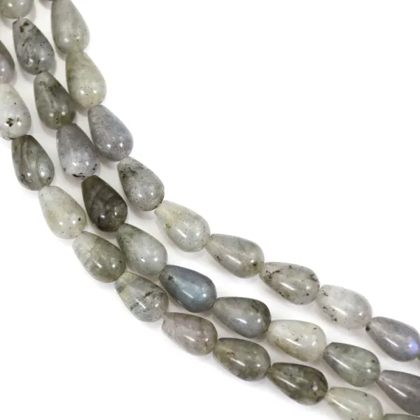 Labradorite drop 6x9mm x 40cm