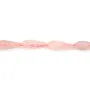 Faceted rose quartz drop 6x16mm x 40cm