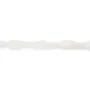 Jade branco gota facetado 6x16mm x 39cm