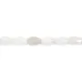 Jade blanc goutte facetté 6x9mm x 39cm