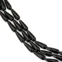 Obsidienne goutte 6x16mm x 40cm