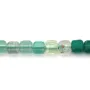 Agata verde sfumata cubo sfaccettato 2.5mm x 39cm