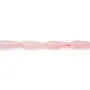 Cuarzo rosa gota 6x16mm x 39cm