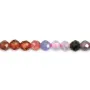 Spinello multicolore tondo sfaccettato 2mm x 40cm