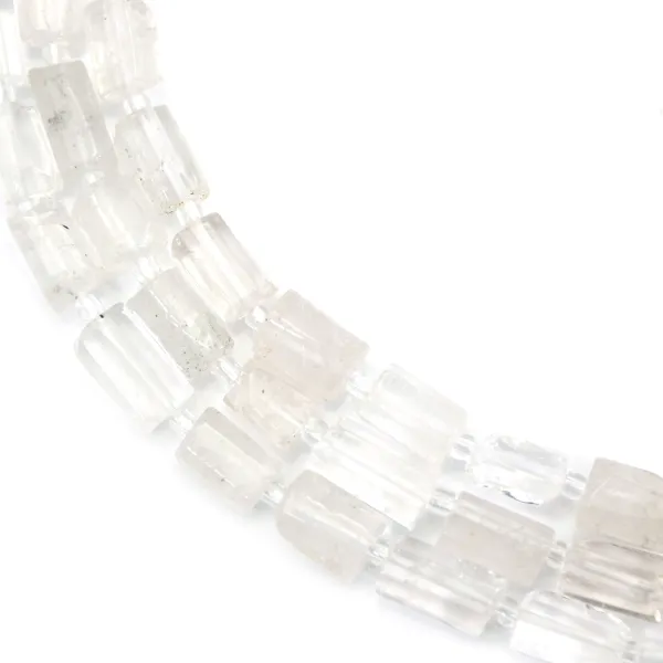 Cristal de roca barroco 7x11mm x 40cm