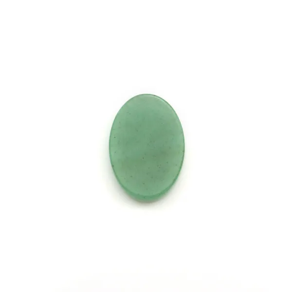 Flat oval Aventurine cabochon 13x18mm x 1pc