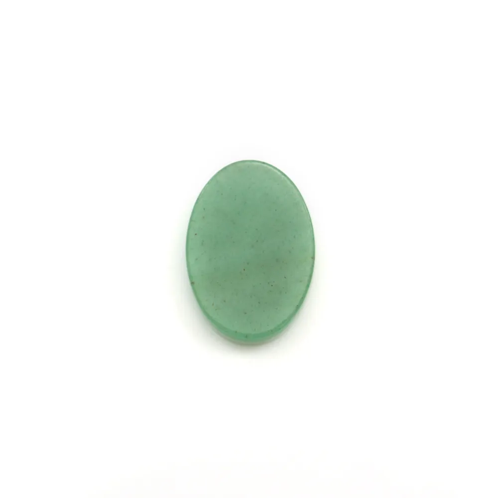 Cabochão de Aventurina oval plano 13x18mm x 1 peça