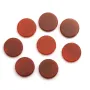 Cabochão de Ágata vermelha redondo plano 20mm x 1 peça