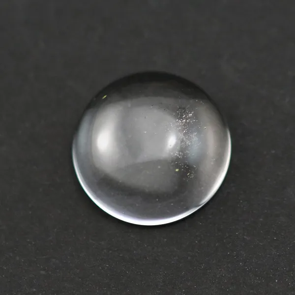 Cabochon Bergkristall rund 12mm x 2 Stück