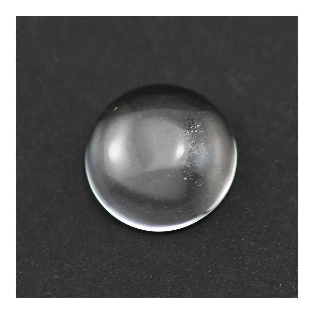 Cabochon Bergkristall rund 12mm x 2 Stück