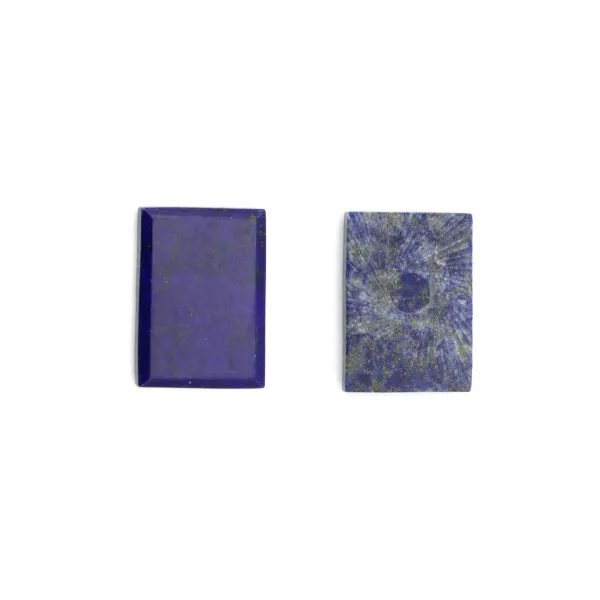 Cabochon Lapis Lazuli Rechteck flach 10x14mm x 1 Stück